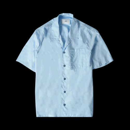Ami Shark Collar Shirt 'Sky Blue'