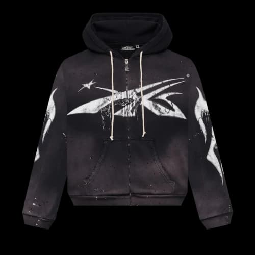 Hellstar Spiderweb Sport Logo Zip-Up 'Black'