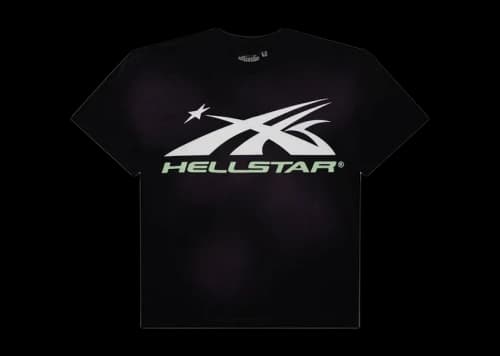 Hellstar Glow in the Dark Sports Logo T-shirt Purple