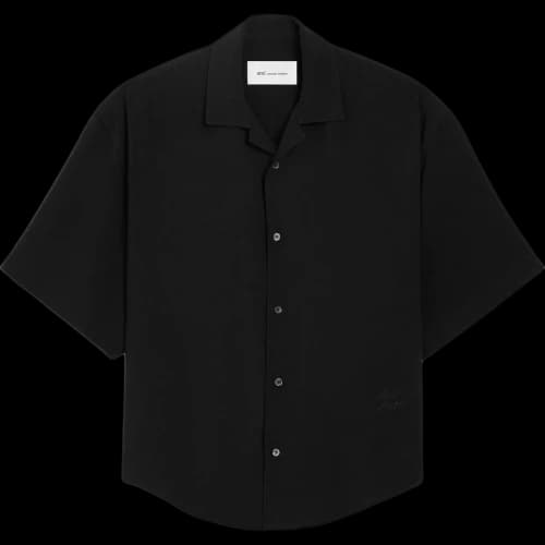Amiparis short-sleeve embroidered shirt
