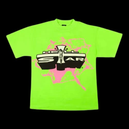 Hellstar Studios Jesus Emblem Lime T-Shirt 'Neon Green'
