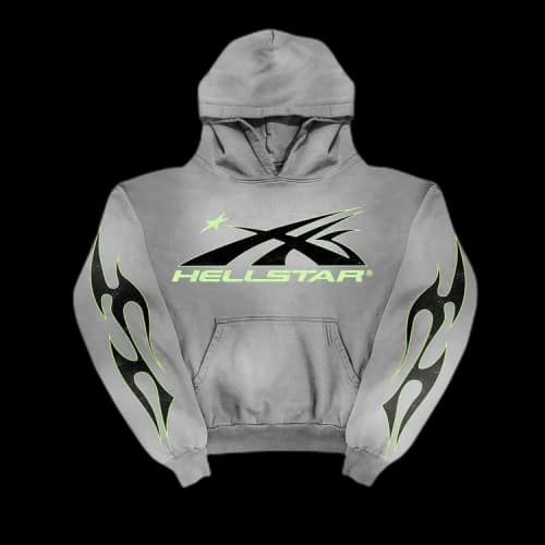 Hellstar Sports Core Logo Hoodie 'Grey'