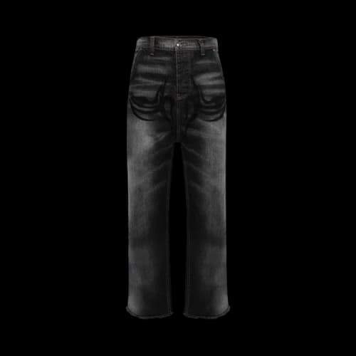 Hellstar Graffiti Denim 'Black'