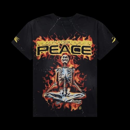 Hellstar Inner Peace Skeleton T-Shirt 'Black'