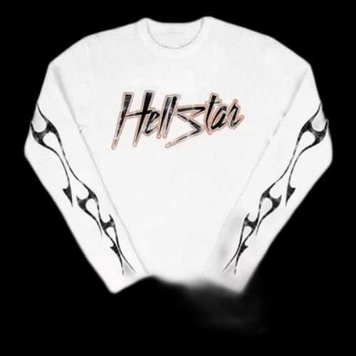 Hellstar Path To Paradise Long Sleeves T-Shirt 'White'