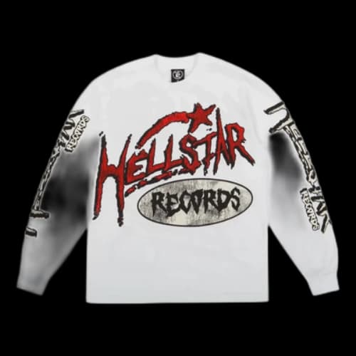 Hellstar Records Long Sleeves T-Shirt 'White'