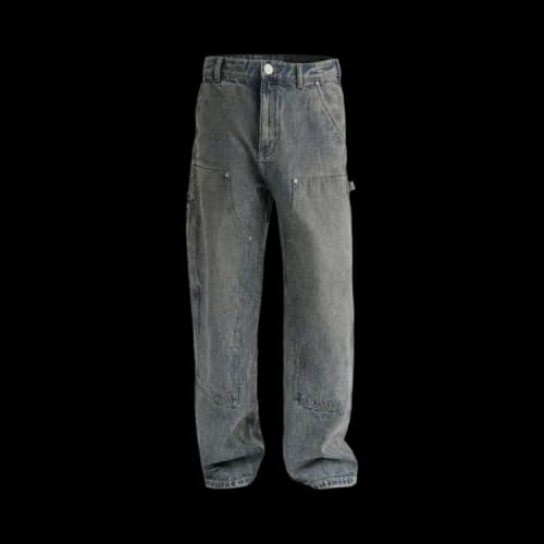 Hellstar Dirty Wash Carpenter Jeans 'Blue'