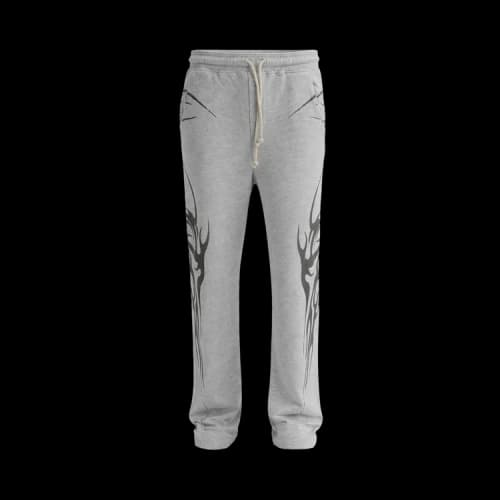 Hellstar Tribal Flame Sweatpants 'Grey'