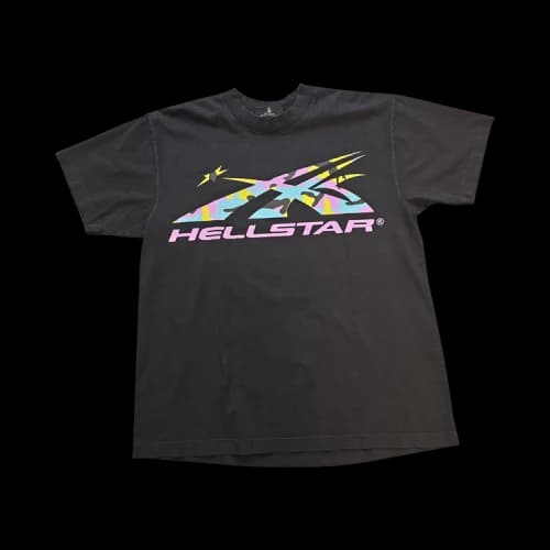 Hellstar Sports Camo Core Logo T-Shirt 'Black'