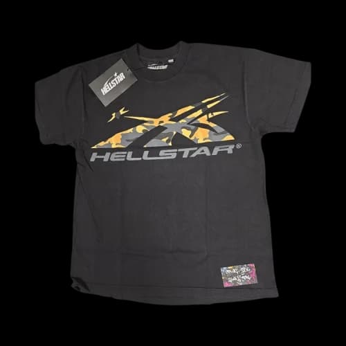 Hellstar Sports Camo Core Logo T-Shirt 'Black'