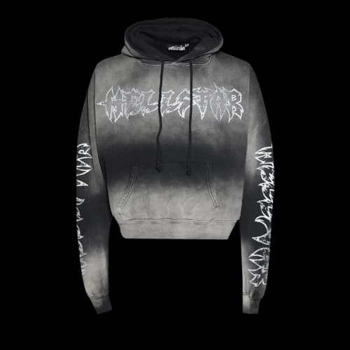 Hellstar Stars Shine Graffiti Hoodie 'Black'