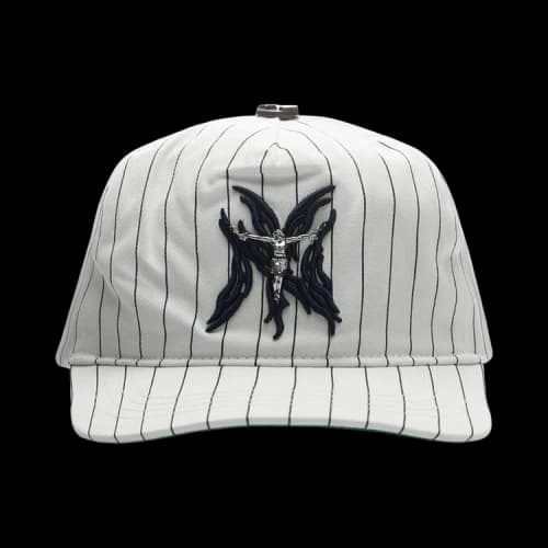 Hellstar NY Flame Snapback 'White'