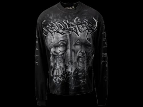 Hellstar Laugh Now Cry Later L/S T-shirt Black