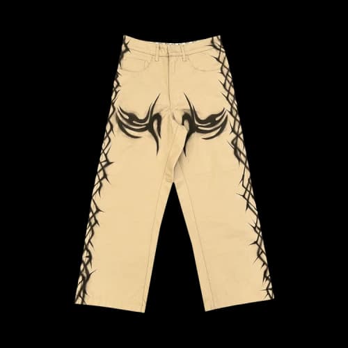 Hellstar Tribal Airbrushed Pants 'Brown'