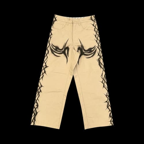 Hellstar Tribal Airbrushed Pants 'Brown'