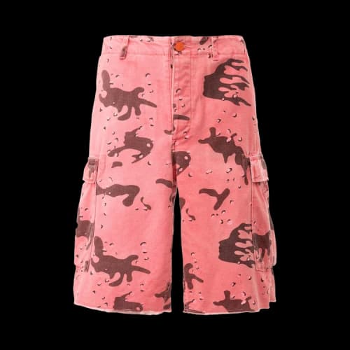 Hellstar Camo Shorts 'Pink'