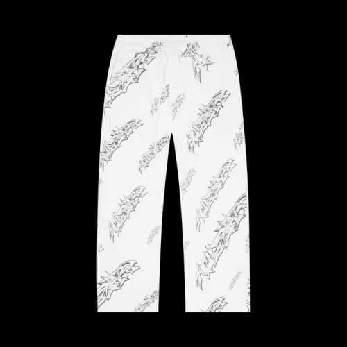 Hellstar Graffiti Sweats 'White'
