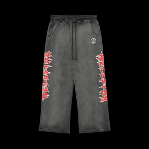 Hellstar Stars Shine Graffiti Sweatpants 'Black'