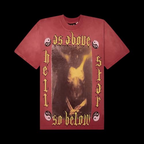 Hellstar As Above So Below T-shirt Red