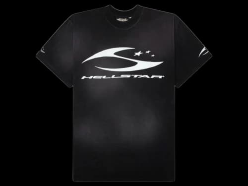 Hellstar H Cursive Logo T-shirt Black