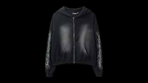 Hellstar Thermal Zip-Up Hoodie Black