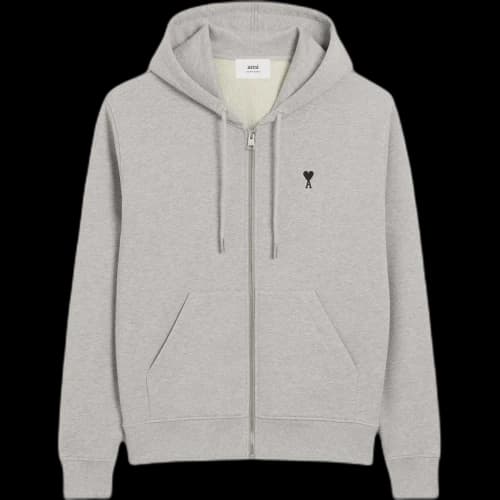 Amiparis Ami Paris Ami De Coeur Zipped Hoodie