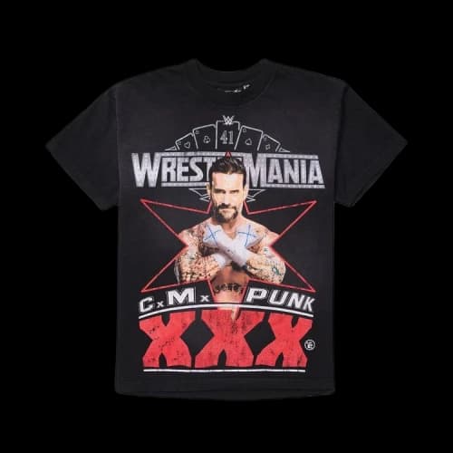 Hellstar x WWE CM Punk T-Shirt 'Black'