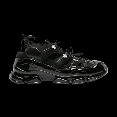Simone Rocha Tracker Cut-Out Sneaker 'Crystal Pearls - Black'