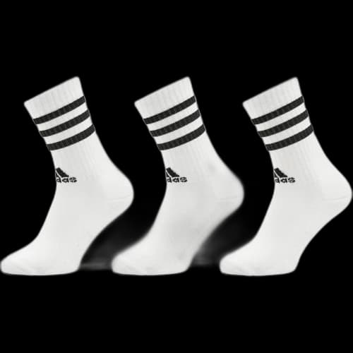 adidas 3-Stripes Cushioned Crew Socks (3 Packs)