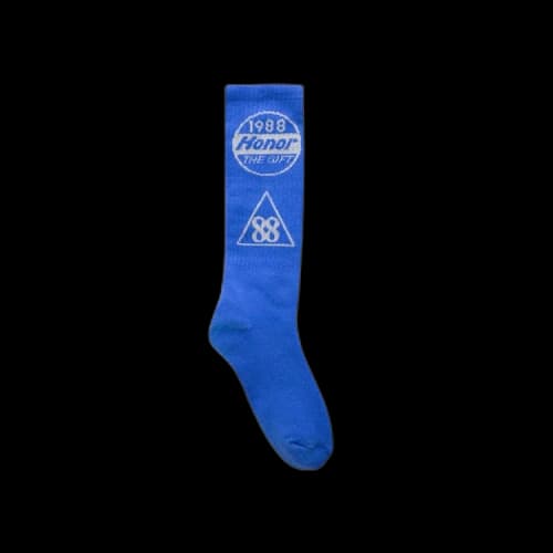Honor The Gift Live Patchwork Sock 'Blue'