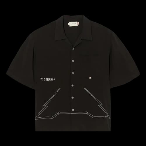 Honor The Gift Squadron Camp Short-Sleeve Button Up 'Stealth'