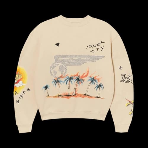 Honor The Gift Heavens Sake Crewneck 'Bone'
