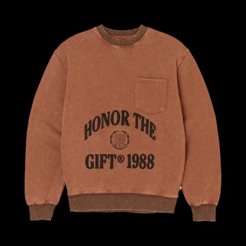 Honor The Gift 1988 Logo Crew Neck 'Brown'