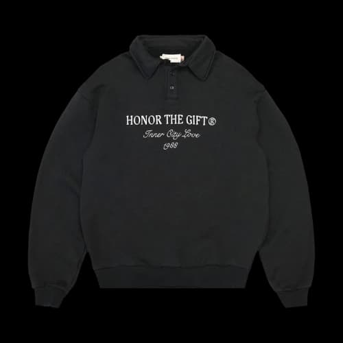 Honor The Gift Rugby Fleece 'Black'