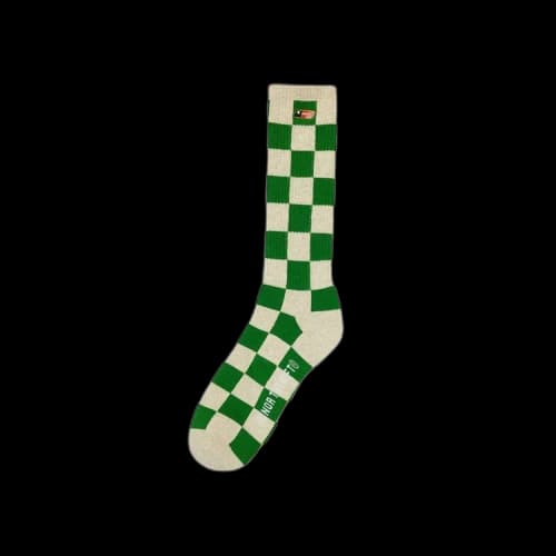 Honor The Gift Jacquard Check Socks 'Green'