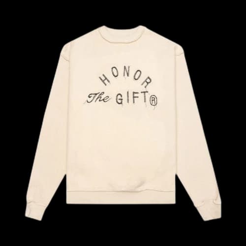 Honor The Gift HTG Weathered Crewneck 'Cream'