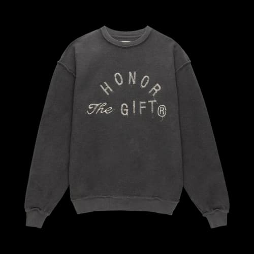 Honor The Gift Weathered Crewneck Sweater 'Black'