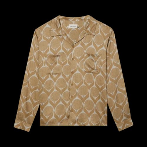 Honor The Gift Floral Long-Sleeve Button Up 'Gold'