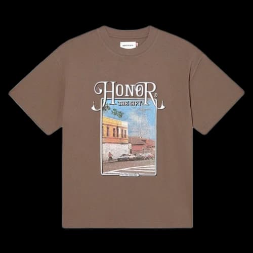 Honor The Gift Our Block Short-Sleeve Tee 'Brown'