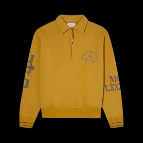 Honor The Gift Prep School Henley Sweater 'Mustard'