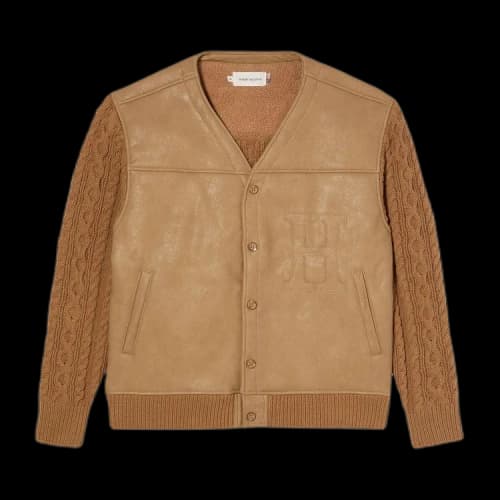 Honor The Gift Vegan Leather Cardigan 'Tan'