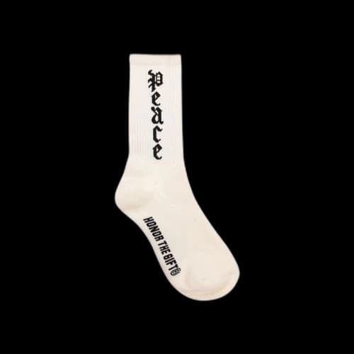Honor The Gift Peace Socks 'White'