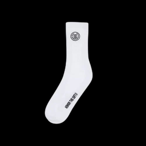 Honor The Gift Crest Rib Socks 'White'