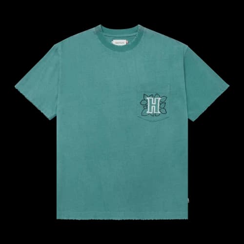 Honor The Gift Floral Pocket Tee 'Teal'