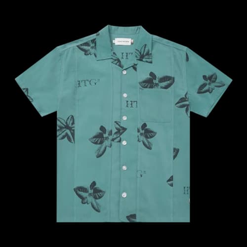 Honor The Gift Tobacco Button Up Shirt 'Teal'