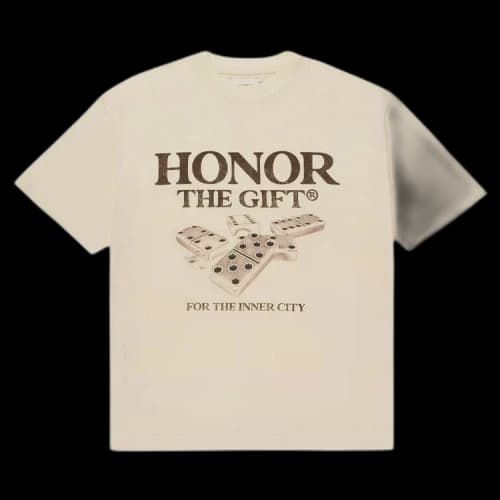 Honor The Gift Dominos Tee 'Bone'