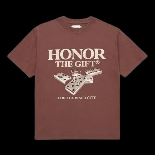 Honor The Gift Dominos Tee 'Brown'