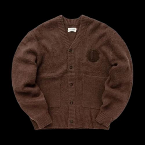 Honor The Gift Stamped Patch Cardigan 'Brown'