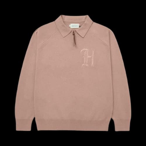 Honor The Gift Zip Henley 'Clay'