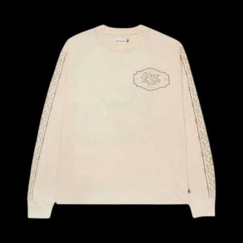 Honor The Gift Pattern Long-Sleeve T-Shirt 'Bone'